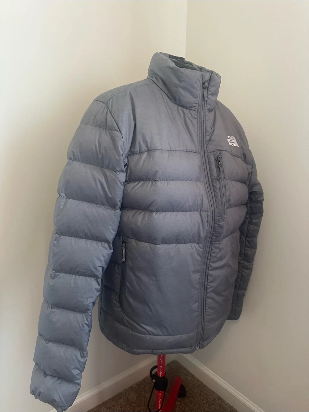 The North Face Aconcagua 550 Down Fill Jacket Men's Gray Size L